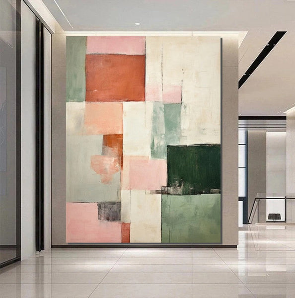 Modern Abstract Art for Bedroom, Hand Painted Wall Painting, Abstract Acrylic Wall Painting, Extra Large Paintings for Living Room, Simple Painting Ideas-Art Painting Canvas
