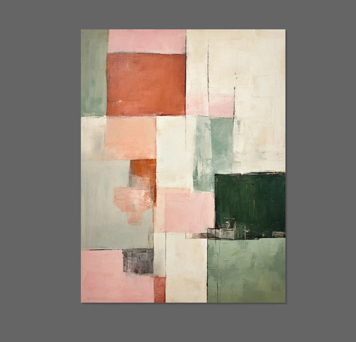 Modern Abstract Art for Bedroom, Hand Painted Wall Painting, Abstract Acrylic Wall Painting, Extra Large Paintings for Living Room, Simple Painting Ideas-Art Painting Canvas