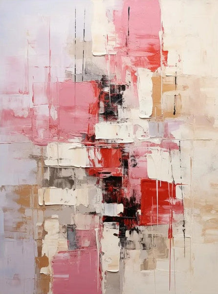 Bedroom Modern Wall Art Paintings, Palette Knife Paintings, Acrylic Paintings on Canvas, Abstract Painting for Living Room, Large Paintings Behind Sofa-Art Painting Canvas