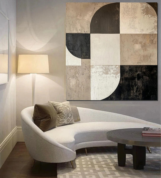 Acrylic Abstract Paintings, Buy Abstract Painting Online, Large Painting on Canvas, Simple Modern Art, Bedroom Wall Art Paintings-Art Painting Canvas