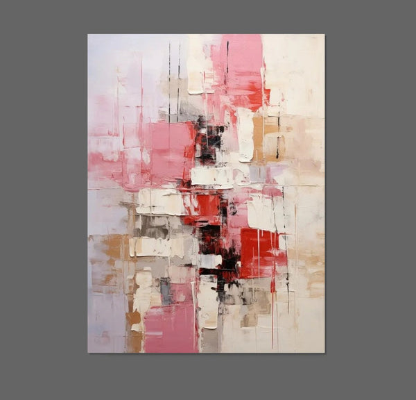 Bedroom Modern Wall Art Paintings, Palette Knife Paintings, Acrylic Paintings on Canvas, Abstract Painting for Living Room, Large Paintings Behind Sofa-Art Painting Canvas