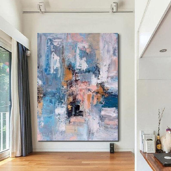 Large Acrylic Painting, Huge Paintings for Bedroom, Hand Painted Wall Art Painting, Modern Abstract Artwork-Art Painting Canvas