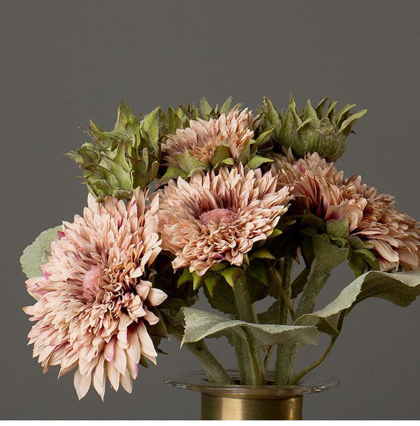 Large Gerberas Artificial Flowers, Autumn Arrangement, Table centerpiece, Sunflower-Art Painting Canvas