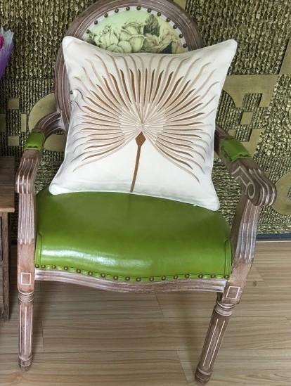 Cotton Throw Pillows, Embroider Decorative Throw Pillow, Modern Sofa Pillows, Thow Pillows for Couch-Art Painting Canvas