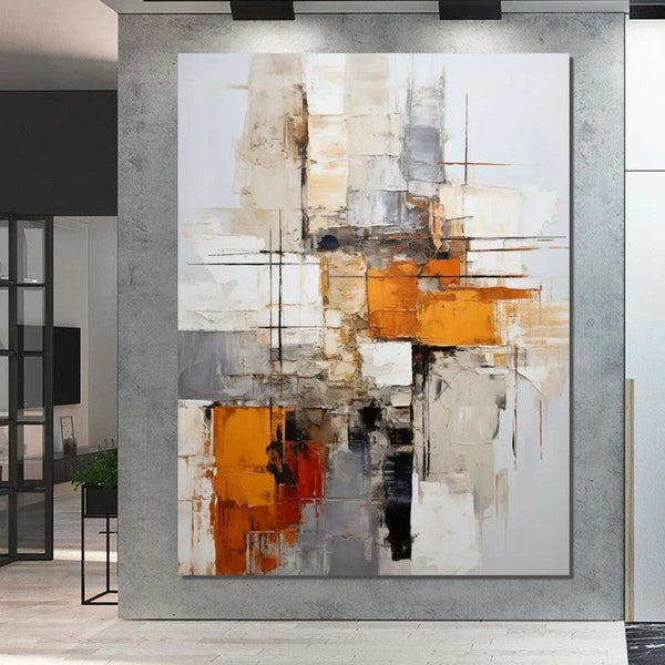 Bedroom Wall Art Paintings, Large Painting on Canvas, Acrylic Abstract Paintings, Buy Abstract Painting Online, Simple Modern Art-Art Painting Canvas