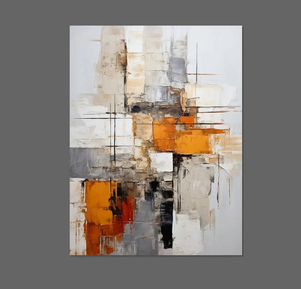 Bedroom Wall Art Paintings, Large Painting on Canvas, Acrylic Abstract Paintings, Buy Abstract Painting Online, Simple Modern Art-Art Painting Canvas