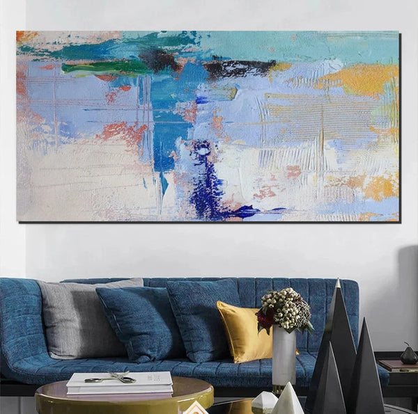 Oversized Abstract Artwork, Modern Canvas Paintings for Bedroom, Extra Large Paintings for Living Room, Abstract Wall Art Paintings, Simple Modern Art-Art Painting Canvas