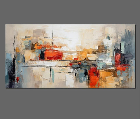 Original Abstract Art, Hand Painted Canvas Art, Modern Paintings for Living Room, Canvas Paintings for Bedroom, Heavy Texture Paintings-Art Painting Canvas
