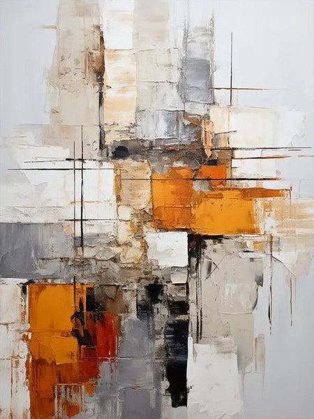 Bedroom Wall Art Paintings, Large Painting on Canvas, Acrylic Abstract Paintings, Buy Abstract Painting Online, Simple Modern Art-Art Painting Canvas