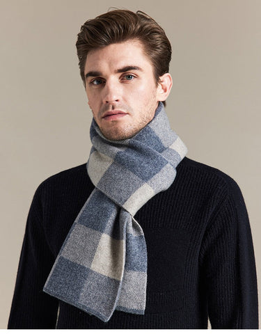 Plaid Scarf for Men, Business Wool Scarf for Gentleman, Men's Winter Scarf, Men's Wool Scarf Winter, Modern Fashion Scarf, Formal Men Scarf Styles, Pure Wool Scarf-Art Painting Canvas