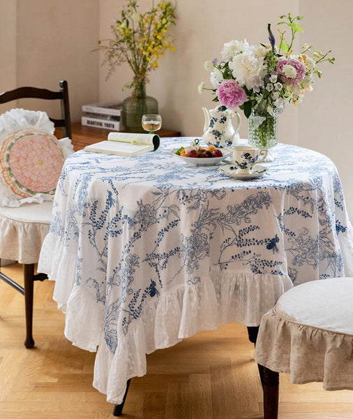 Wild Bee embroidery Tablecloth for Home Decoration, Rectangle Tablecloth for Dining Room Table, Square Tablecloth for Round Table-Art Painting Canvas
