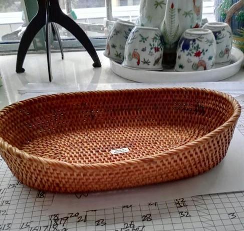 Indonesia Woven Storage Basket, Small Rattan Storage Basket, Kitchen Storage Basket, Storagey Basket for Pantry-Art Painting Canvas
