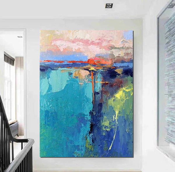 Modern Paintings, Contemporary Art Painting, Bedroom Acrylic Painting, Simple Painting Ideas, Living Room Wall Painting, Extra Large Canvas Painting-Art Painting Canvas