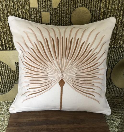 Cotton Throw Pillows, Embroider Decorative Throw Pillow, Modern Sofa Pillows, Thow Pillows for Couch-Art Painting Canvas