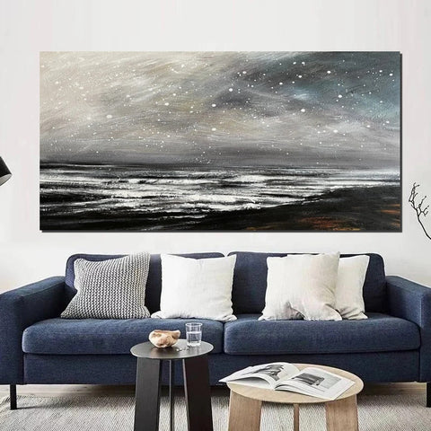 Acrylic Painting for Living Room, Modern Contemporary Abstract Artwork, Extra Large Wall Art Painting-Art Painting Canvas