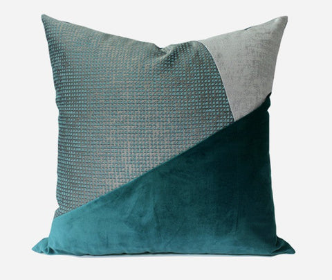 Decorative Throw Pillow for Couch, Green Modern Sofa Pillows, Modern Throw Pillows for Couch-Art Painting Canvas