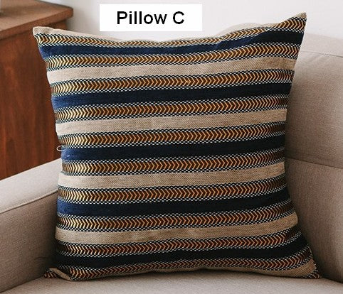Decorative Throw Pillows for Living Room, Bohemian Style Chenille Pillow Cover, Bohemian Decorative Sofa Pillows-Art Painting Canvas