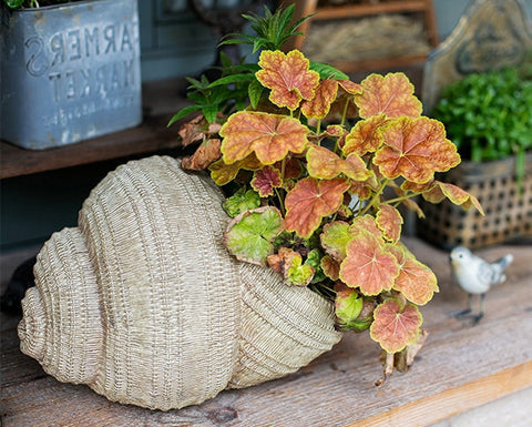 Snail Flowerpot for Garden Decoration, Cute Snail Statues, Garden Animal Statues, Unique Modern Garden Sculptures, Creative Villa Outdoor Gardening Ideas-Art Painting Canvas