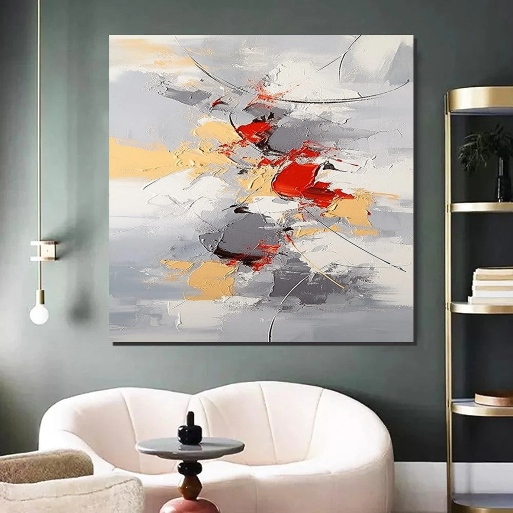Canvas Paintings for Living Room, Large Wall Art for Bedroom, Simple Modern Art, Contemporary Art on Canvas, Hand Painted Heavy Texture Paintings-Art Painting Canvas