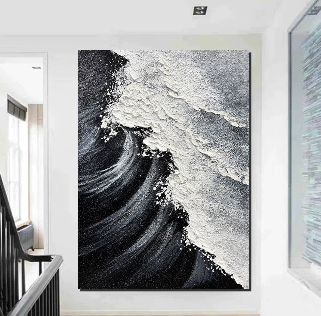 Heavy Texture Acrylic Paintings, Canvas Painting Ideas for Bedroom, Large Abstract Canvas Paintings, Hand Painted Wall Painting