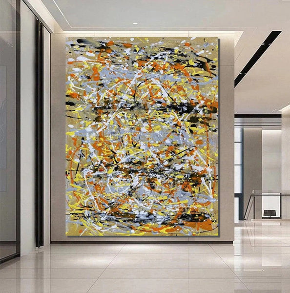 Hand Painted Canvas Art, Modern Paintings for Dining Room, Bedroom Wall Art Ideas, Simple Modern Art, Contemporary Modern Wall Art Paintings-Art Painting Canvas