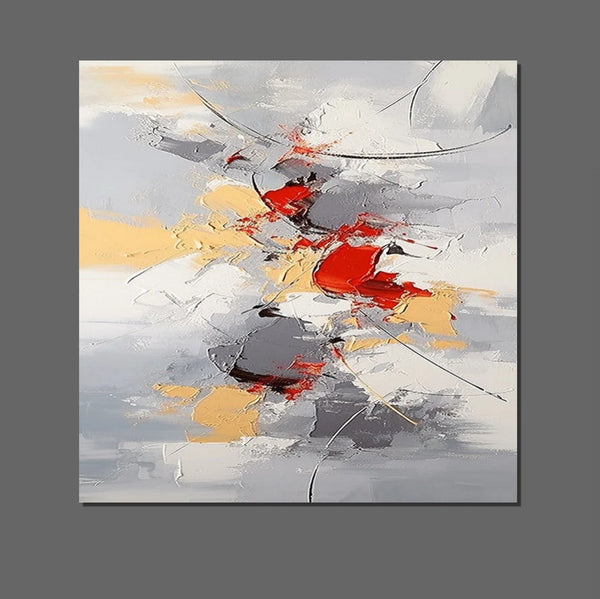 Canvas Paintings for Living Room, Large Wall Art for Bedroom, Simple Modern Art, Contemporary Art on Canvas, Hand Painted Heavy Texture Paintings-Art Painting Canvas