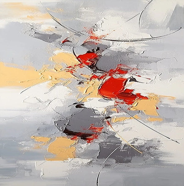 Canvas Paintings for Living Room, Large Wall Art for Bedroom, Simple Modern Art, Contemporary Art on Canvas, Hand Painted Heavy Texture Paintings-Art Painting Canvas