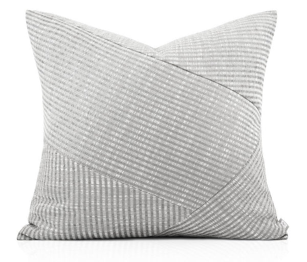Modern Pillows for Couch, Abstract Decorative Throw Pillows for Living Room, Large Modern Sofa Cushion, Light Grey Decorative Pillow Covers-Art Painting Canvas