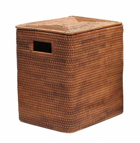 Storage Baskets for Bathroom, Rectangular Storage Baskets, Large Brown Rattan Storage Baskets, Storage Basket with Lid, Storage Baskets for Clothes-Art Painting Canvas