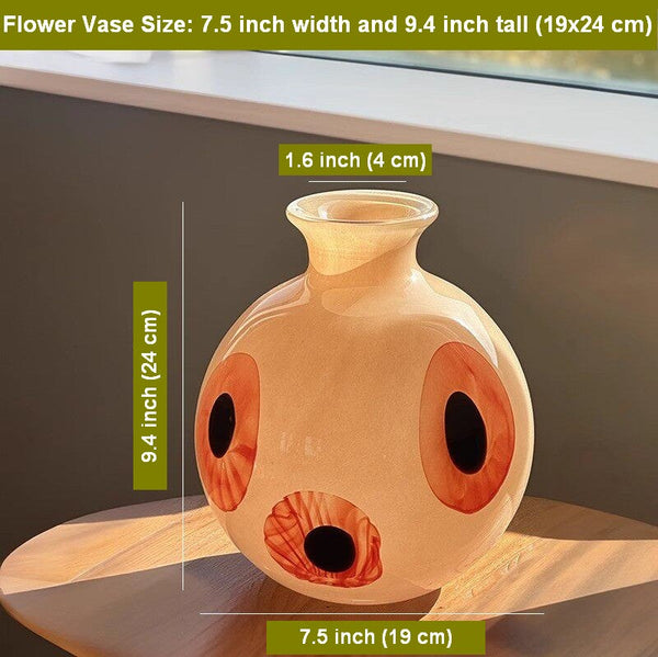 Unique Modern Vases for Flowers, Flower Vases on Table, Glass Bud Vases, Handmade Vintage Glass Flower Vases-Art Painting Canvas