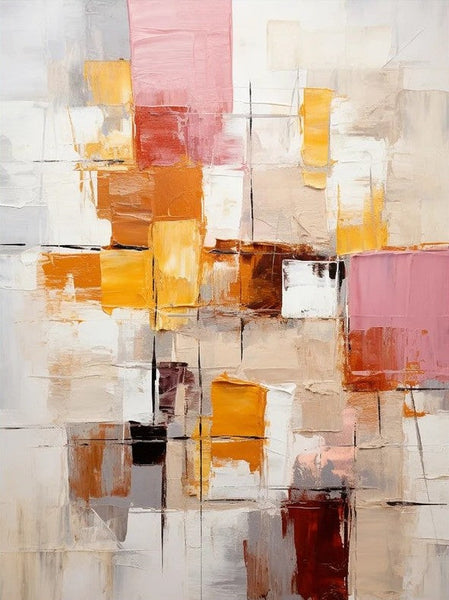 Modern Paintings for Dining Room, Hand Painted Canvas Art, Bedroom Wall Art Ideas, Simple Modern Art, Contemporary Modern Wall Art Paintings
