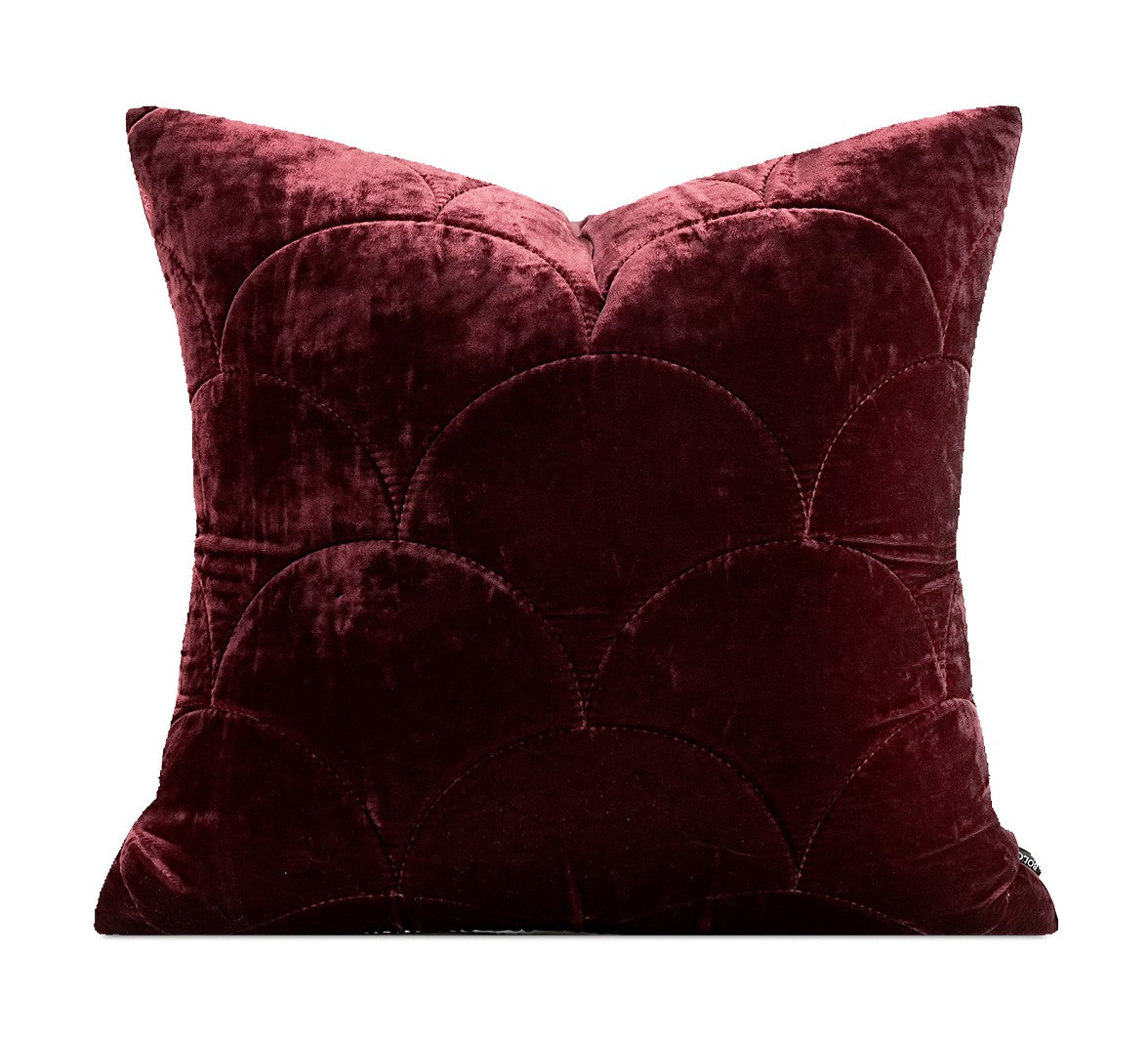 Modern Pillows for Couch, Red Decorative Pillow Covers, Decorative Throw Pillows for Living Room, Large Modern Sofa Pillows-Art Painting Canvas