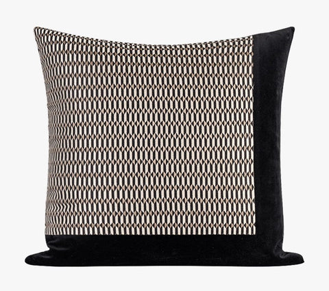 Abstract Contemporary Throw Pillow for Living Room, Black Decorative Throw Pillows for Couch, Large Modern Sofa Throw Pillows-Art Painting Canvas