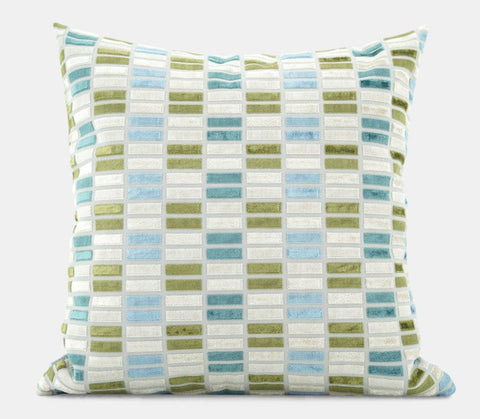 Modern Throw Pillows, Green Modern Sofa Pillows, Large Square Pillows, Decorative Pillows for Couch, Decorative Throw Pillows for Living Room Couch
