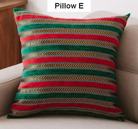 Decorative Throw Pillows for Living Room, Bohemian Style Chenille Pillow Cover, Bohemian Decorative Sofa Pillows-Art Painting Canvas