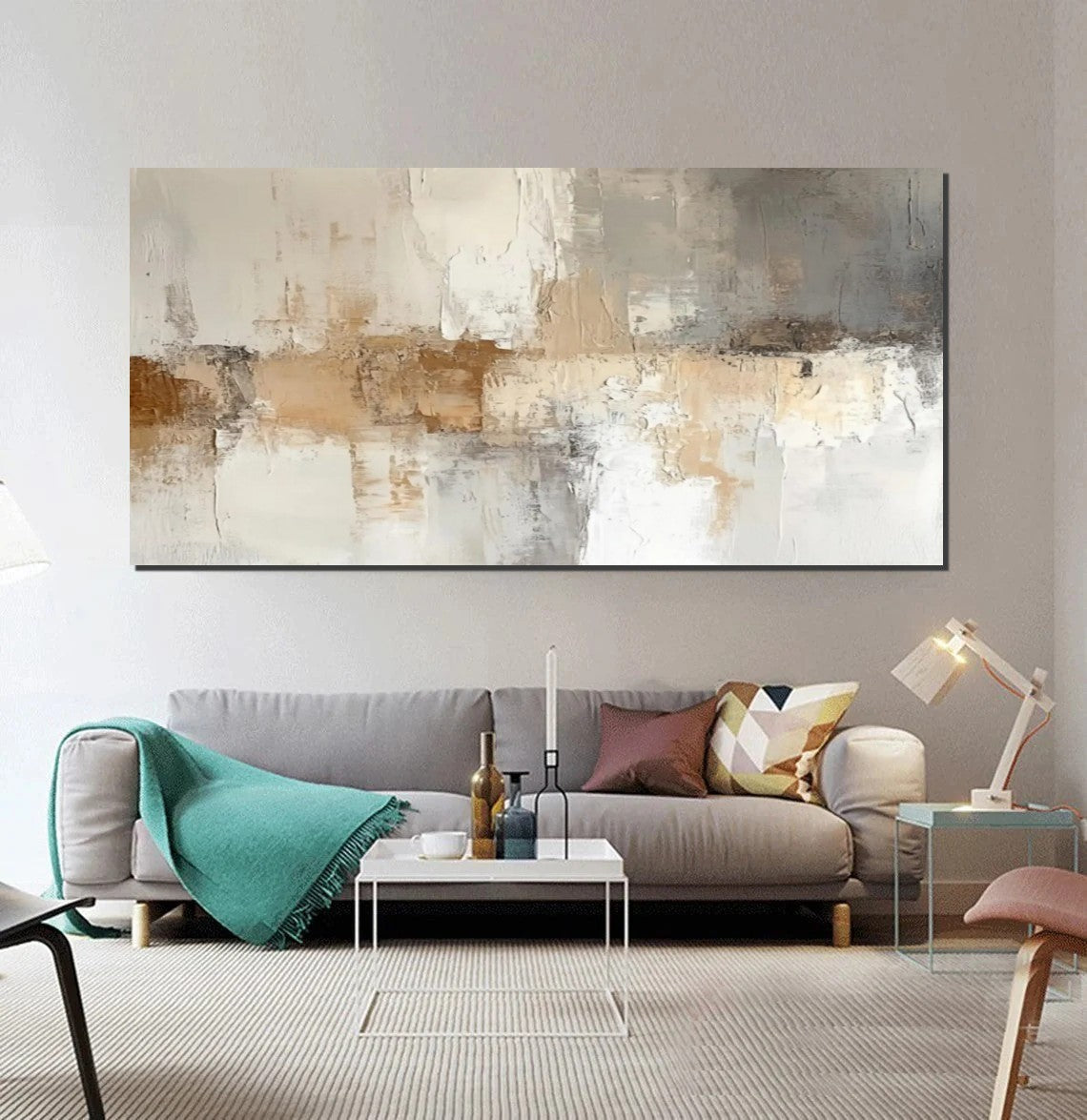 Large Modern Acrylic Painting, Hand Painted Wall Art Painting, Contemporary Canvas Artwork, Abstract Wall Art Paintings, Modern Art for Dining Room-Art Painting Canvas