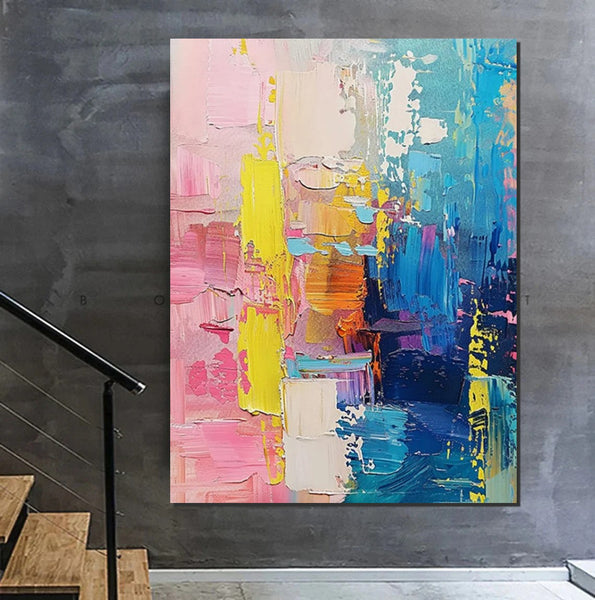 Contemporary Canvas Art, Modern Paintings for Bedroom, Large Wall Art for Living Room, Hand Painted Wall Paintings, Original Abstract Art-Art Painting Canvas