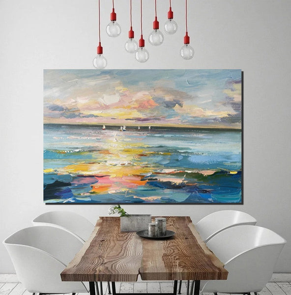 Abstract Canvas Painting, Extra Large Abstract Artwork, Modern Paintings for Dining Room, Hand Painted Canvas Art, Oversized Large Wall Art-Art Painting Canvas