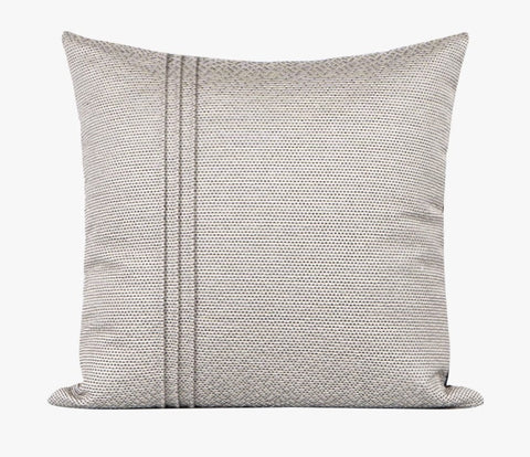 Decorative Throw Pillows for Couch, Large Modern Sofa Throw Pillows, Light Grey Abstract Contemporary Throw Pillow for Living Room-Art Painting Canvas