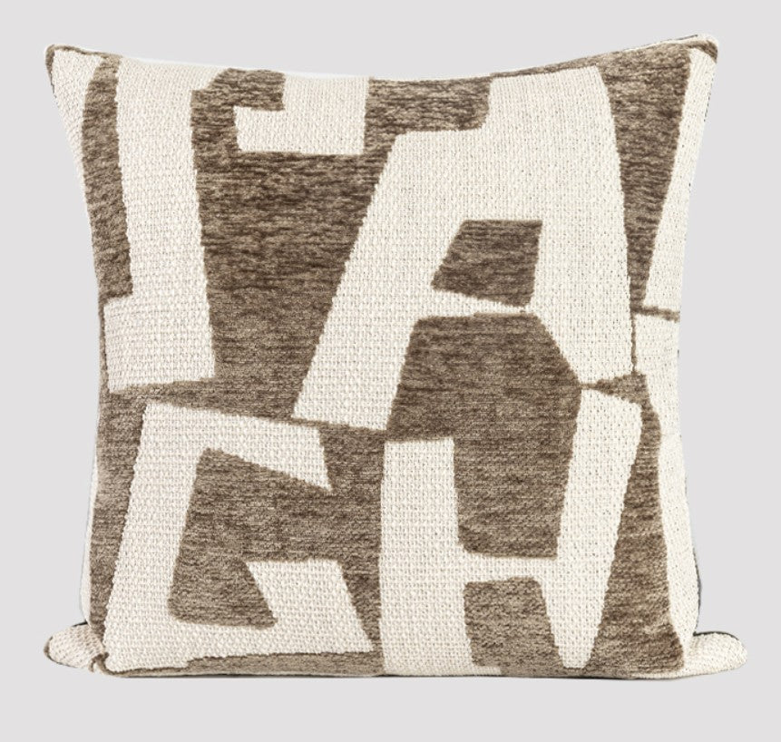 Modern Square Pillows, Contemporary Throw Pillow for Living Room, Large Abstract Throw Pillows for Couch, Modern Sofa Throw Pillows-Art Painting Canvas