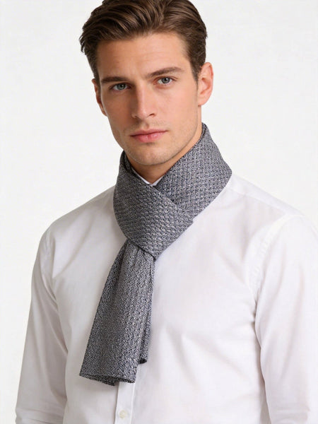 Mens Spring Autumn Scarf, Formal Wear Silk Scarf, Silk Ascot For Men, Lightweight Silk Scarf Men, Silk Neckerchief For Business, Mens Dress Silk Scarf, Long Silk Scarf for Men, High Quality Silk Necktie-Art Painting Canvas