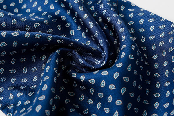 Formal Wear Silk Scarf, Silk Ascot For Men, Blue Mens Spring Autumn Scarf, Lightweight Silk Scarf Men, Silk Neckerchief For Business, Mens Dress Silk Scarf, Long Silk Scarf for Men, High Quality Silk Necktie-Art Painting Canvas