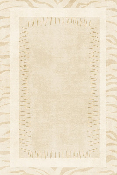 Modern Rugs for Dining Room, Cream Modern Carpets for Living Room, Soft Contemporary Rugs for Bedroom, Mid Century Modern Rugs Next to Bed-Art Painting Canvas