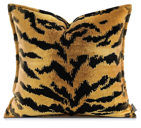 Luxury Abstract Decorative Throw Pillows for Living Room, Tiger Pattern Modern Pillows for Couch, Large Modern Sofa Pillow Cases, Decorative Pillow Covers-Art Painting Canvas