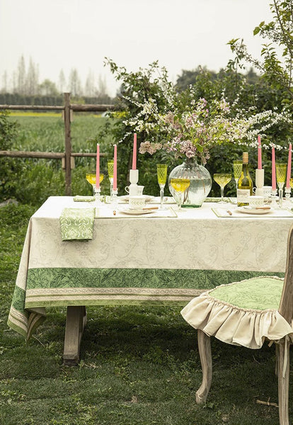 Farmhouse Table Cloth, Lilies of the Valley, Flower Pattern Tablecloth, Rectangle Tablecloth for Dining Room Table, Square Tablecloth, Wedding Tablecloth, Waterproof Tablecloth-Art Painting Canvas