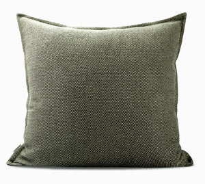Large Green Square Modern Throw Pillows for Couch, Large Throw Pillow for Interior Design, Contemporary Modern Sofa Pillows, Simple Decorative Throw Pillows-Art Painting Canvas