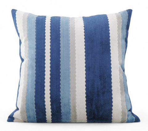 Contemporary Square Modern Throw Pillows for Couch, Large Abstract Blue Decorative Throw Pillows, Simple Throw Pillow for Interior Design, Modern Sofa Pillows