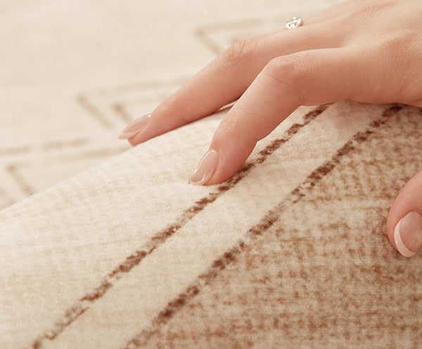 Geometric Modern Carpets for Office, Abstract Modern Rugs for Living Room, Contemporary Modern Rugs Next to Bed, Modern Rugs under Dining Room Table-Art Painting Canvas