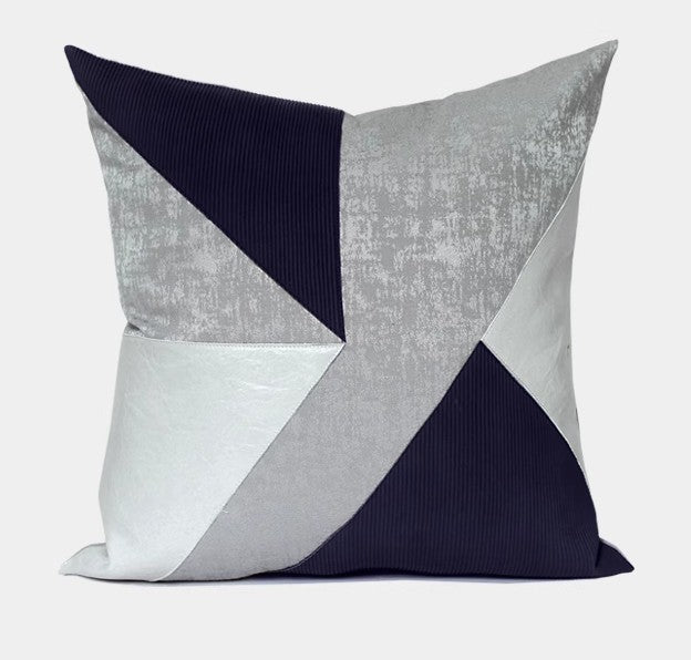 Decorative Modern Pillows for Couch, Blue Grey Modern Sofa Pillows Covers, Modern Sofa Cushion, Decorative Pillows for Living Room