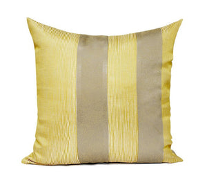Decorative Throw Pillow for Couch, Yellow Modern Sofa Pillows, Simple Modern Throw Pillows for Couch, Yellow Square Pillows-Art Painting Canvas